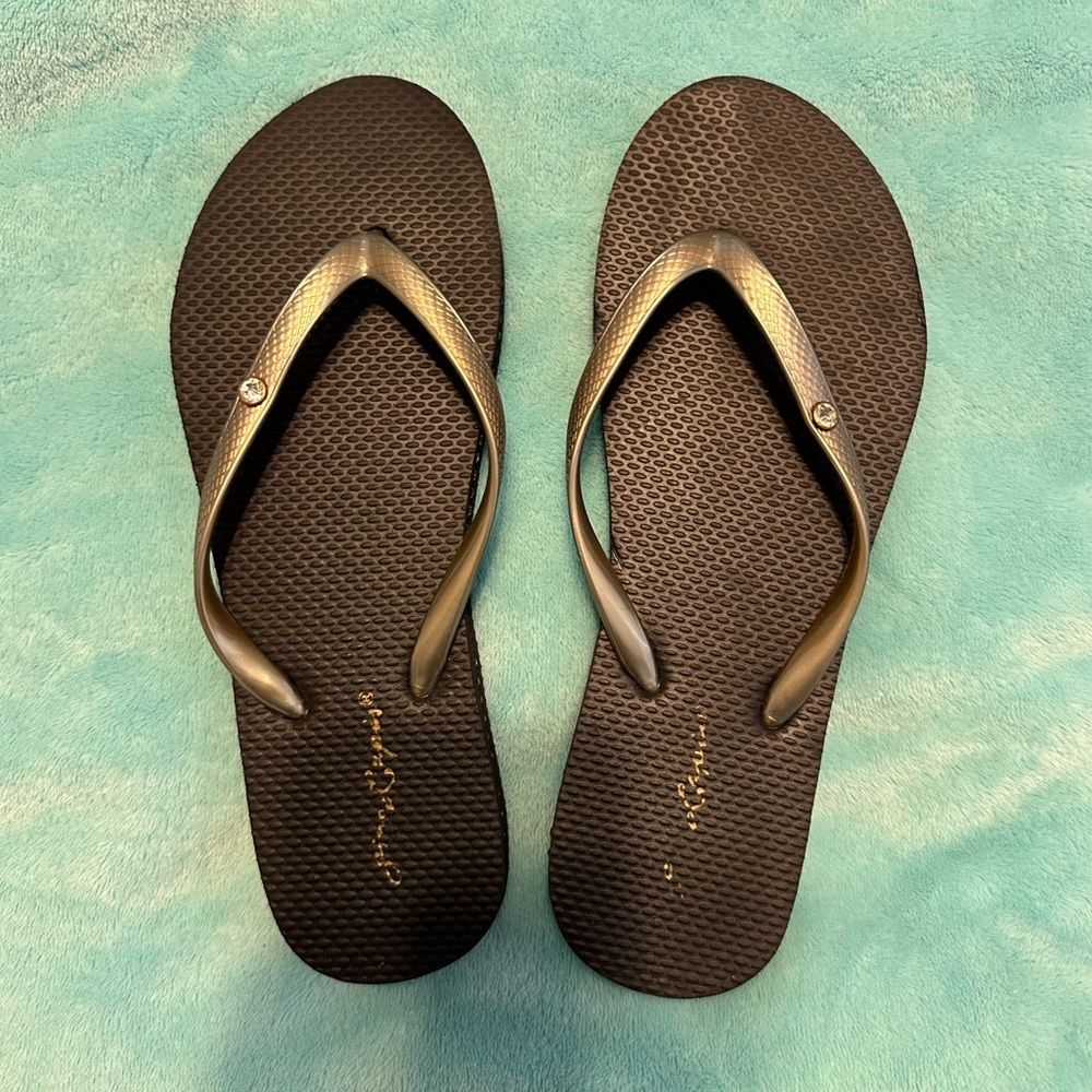 Jewel flip flops